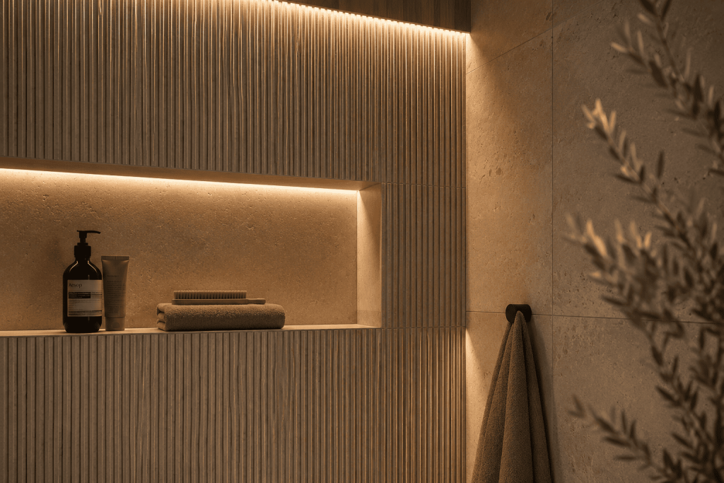 Moderne Badezimmer Fliesen Ideen für ein elegantes Zuhause 4 StrukturiertStrukturierte & taktile Oberflächen