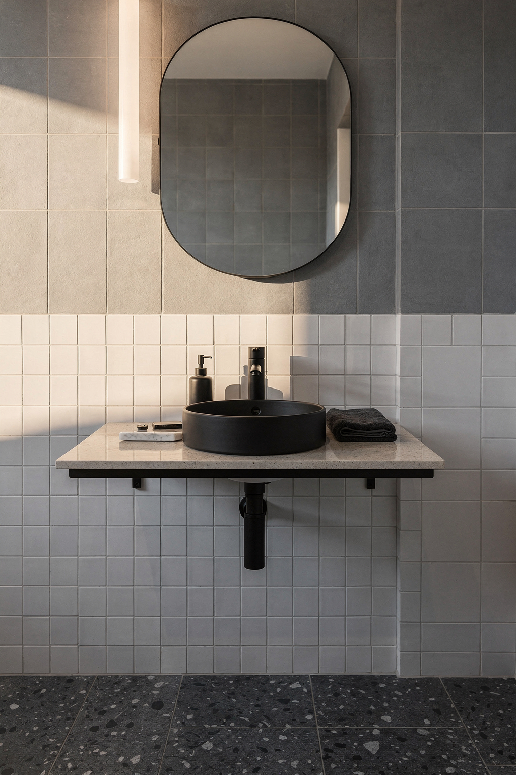 Badezimmer ideen fliesen grau 2 graues fliesenmuster bad ideen 0